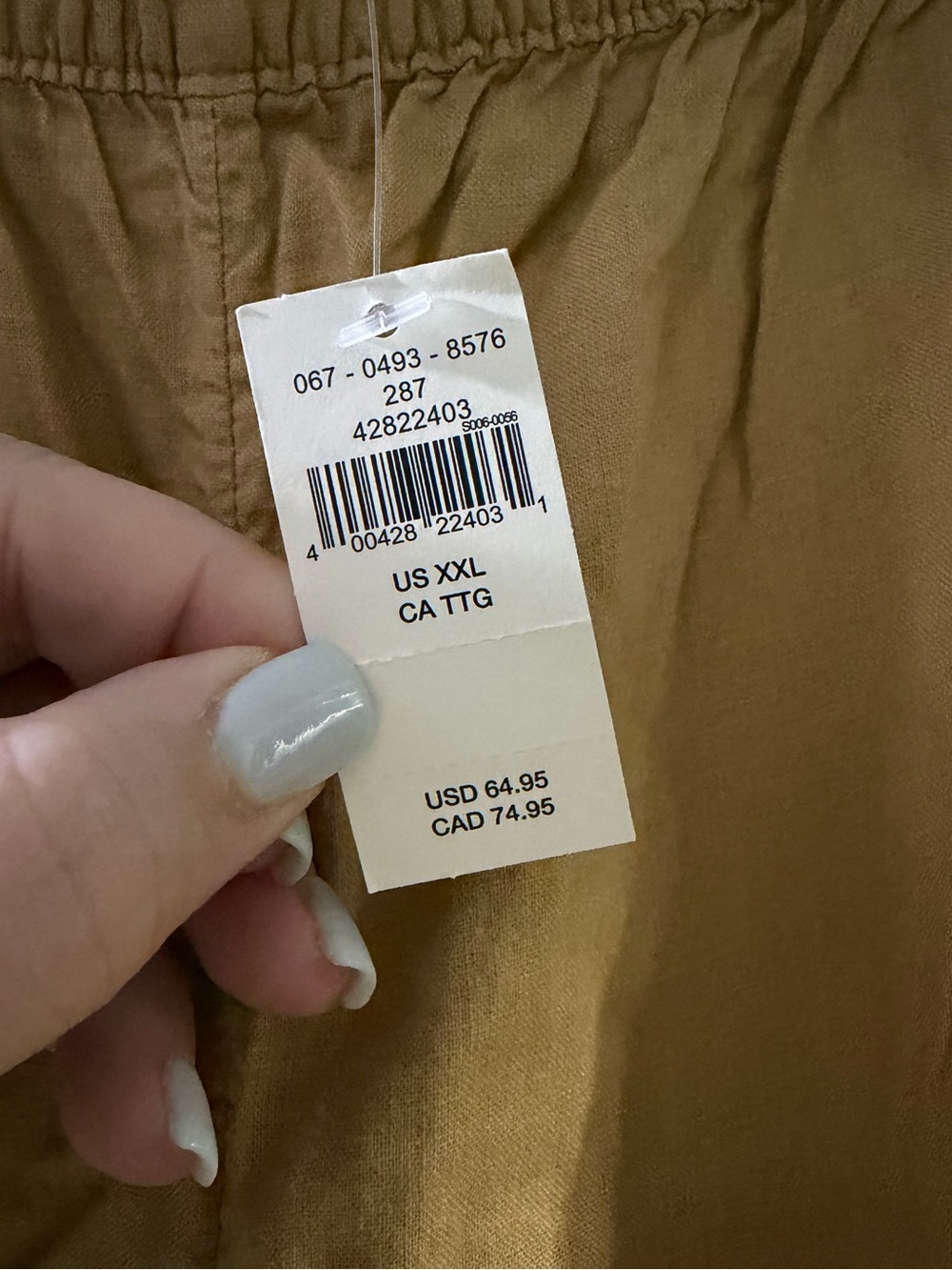 NWT! Aerie XXL Women’s Wide-Leg Elastic Waist Pants - Camel/Tan - Picture 5 of 8